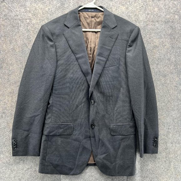 Suits Supply Blazer Men 48 Black Jacket 2 Button Pure Wool Super 110's Reda